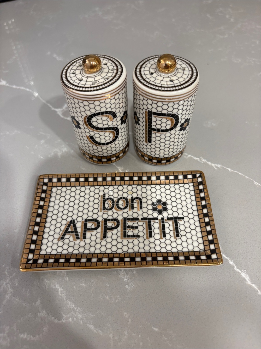 Anthropologie home bistro salt and pepper set - Picture 4 of 5